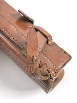 Preußen, Kartuschkasten mit Bandolier für Mannschaften der Jäger zu Pferd No.2. Kammerstück in gutem Zustand.