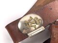 Preußen, Kartuschkasten mit Bandolier für Mannschaften der Jäger zu Pferd No.2. Kammerstück in gutem Zustand.