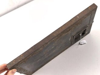 Deckel zum Zubehörtornister für Tornister Empänger Berta . Originallack, ungereinigtes Stück