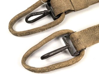 1.Weltkrieg , Zuggurt für Schlittenlafette zum MG08 aus Ersatzmaterial. In diesem Zustand sehr selten