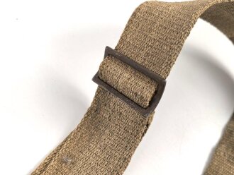 1.Weltkrieg , Zuggurt für Schlittenlafette zum MG08 aus Ersatzmaterial. In diesem Zustand sehr selten