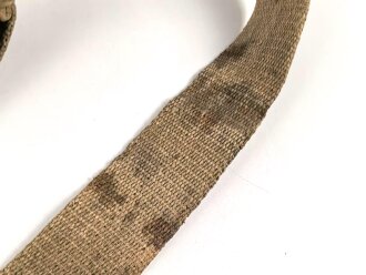 1.Weltkrieg , Zuggurt für Schlittenlafette zum MG08 aus Ersatzmaterial. In diesem Zustand sehr selten