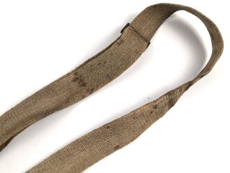 1.Weltkrieg , Zuggurt für Schlittenlafette zum MG08 aus Ersatzmaterial. In diesem Zustand sehr selten