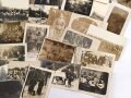 1. Weltkrieg, Gruppe Fotos eines Angehörigen im Braunschweigischen Infanterie Regiment 92. Insgesamt 77  Fotos, davon 27 Stück mit eindeutig sichtbarem Totenkopf an der Schirmmütze bzw. Pickelhaube.