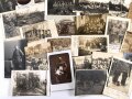 1. Weltkrieg, Gruppe Fotos eines Angehörigen im Braunschweigischen Infanterie Regiment 92. Insgesamt 77  Fotos, davon 27 Stück mit eindeutig sichtbarem Totenkopf an der Schirmmütze bzw. Pickelhaube.