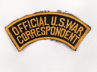 U.S. Army, "Official U.S.War Correspondent" patch
