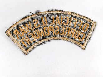 U.S. Army, "Official U.S.War Correspondent" patch