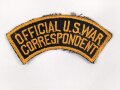 U.S. Army, "Official U.S.War Correspondent" patch