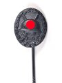 Miniatur Verwundetenabzeichen schwarz 16mm