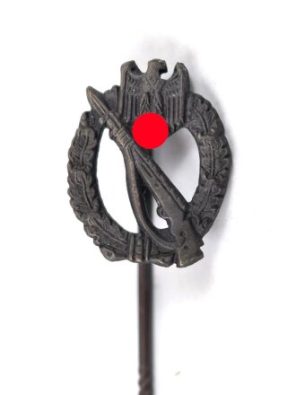 Miniatur Infanteriesturmabzeichen in silber, 16mm, Zink