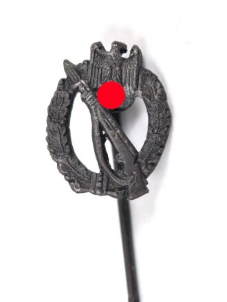 Miniatur Infanteriesturmabzeichen in silber, 16mm, Zink