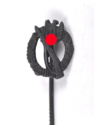 Miniatur Infanteriesturmabzeichen in silber, 16mm, Zink