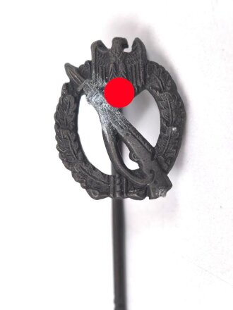 Miniatur Infanteriesturmabzeichen in silber, 16mm, Zink