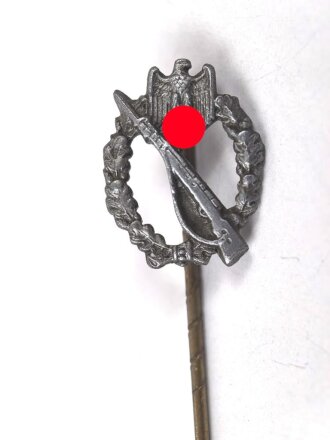 Miniatur Infanteriesturmabzeichen in silber, 16mm, Zink versilbert