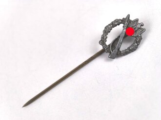 Miniatur Infanteriesturmabzeichen in silber, 16mm, Zink...