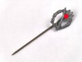 Miniatur Infanteriesturmabzeichen in silber, 16mm, Zink versilbert
