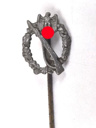 Miniatur Infanteriesturmabzeichen in silber, 16mm, Zink...