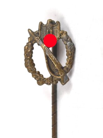 Miniatur Infanteriesturmabzeichen in bronze, 16mm, Zink bronziert
