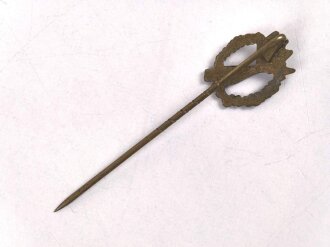 Miniatur Infanteriesturmabzeichen in bronze, 16mm, Zink bronziert