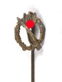 Miniatur Infanteriesturmabzeichen in bronze, 16mm, Zink bronziert