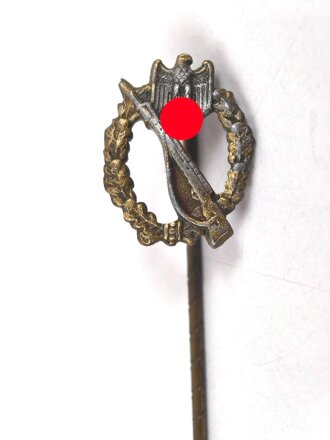 Miniatur Infanteriesturmabzeichen in bronze, 16mm, Zink...