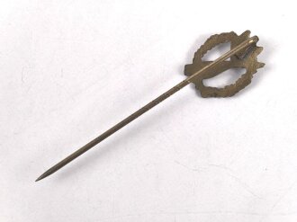 Miniatur Infanteriesturmabzeichen in bronze, 16mm, Zink bronziert