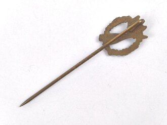 Miniatur Infanteriesturmabzeichen in bronze, 16mm, Zink bronziert