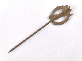 Miniatur Infanteriesturmabzeichen in bronze, 16mm, Zink bronziert