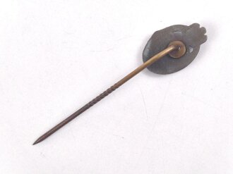 Miniatur  Panzerkampfabzeichen in silber, 16mm, Zink