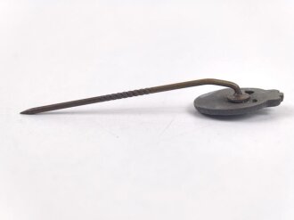 Miniatur  Panzerkampfabzeichen in silber, 16mm, Zink