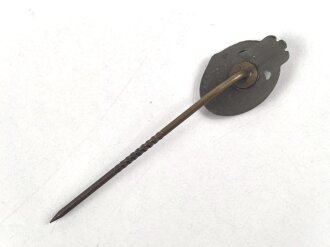 Miniatur  Panzerkampfabzeichen in silber, 16mm, Zink