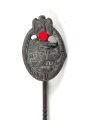 Miniatur  Panzerkampfabzeichen in silber, 16mm, Zink