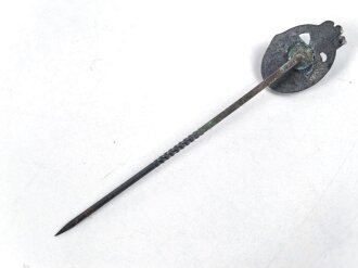 Miniatur  Panzerkampfabzeichen in bronze, 16mm, Zink bronziert