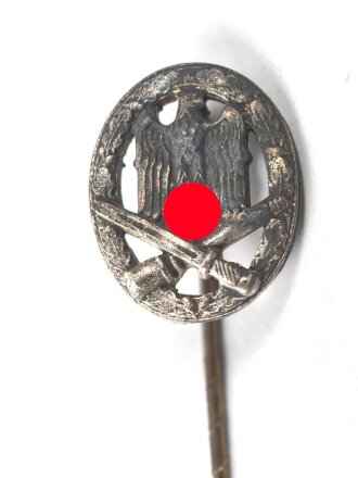 Miniatur  Allgemeines Sturmabzeichen, 16mm, Zink versilbert