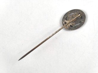 Miniatur  Allgemeines Sturmabzeichen, 16mm, Zink versilbert