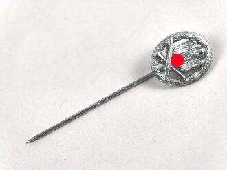 Miniatur  Allgemeines Sturmabzeichen, 16mm, Zink versilbert