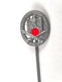 Miniatur  Allgemeines Sturmabzeichen, 16mm, Zink versilbert