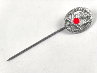Miniatur  Allgemeines Sturmabzeichen, 16mm, Zink versilbert