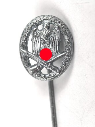 Miniatur  Allgemeines Sturmabzeichen, 16mm, Zink versilbert