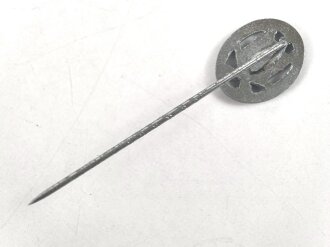 Miniatur  Allgemeines Sturmabzeichen, 16mm, Zink versilbert