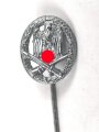 Miniatur  Allgemeines Sturmabzeichen, 16mm, Zink versilbert
