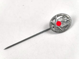 Miniatur  Allgemeines Sturmabzeichen, 16mm, Zink versilbert