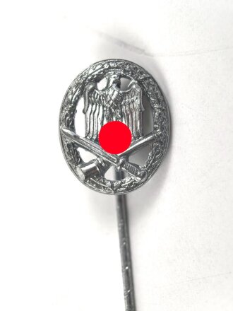 Miniatur  Allgemeines Sturmabzeichen, 16mm, Zink versilbert
