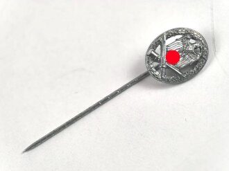 Miniatur  Allgemeines Sturmabzeichen, 16mm, Zink versilbert