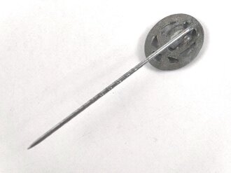 Miniatur  Allgemeines Sturmabzeichen, 16mm, Zink versilbert