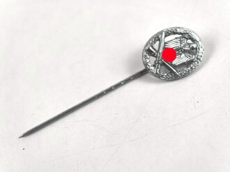 Miniatur  Allgemeines Sturmabzeichen, 16mm, Zink versilbert