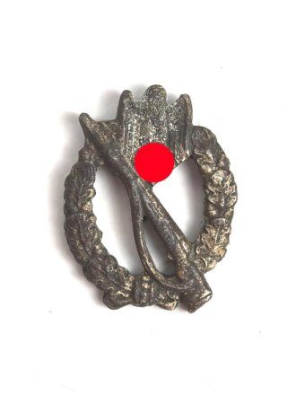 Miniatur Infanteriesturmabzeichen in silber, 16mm, Zink, Nadel fehlt
