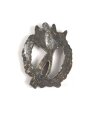Miniatur Infanteriesturmabzeichen in silber, 16mm, Zink, Nadel fehlt
