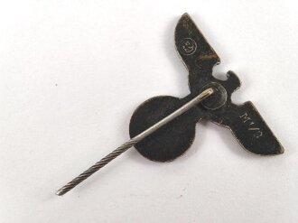 N.S. Sympathieabzeichen, Parteiadler Buntmetall bronziert, Flügelspannweite 26mm, Nadel abgebrochen