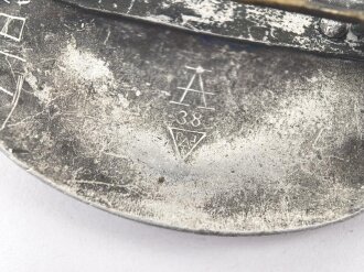 Reichsarbeitsdienst der weiblichen Jugend , Erinnerungsbrosche in silber aus Aluminium